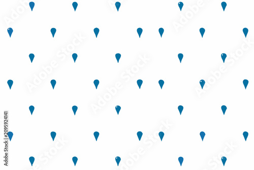 Fotografie Minimalist raindrop seamless pattern on a white background