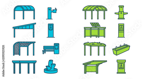 Urban Heat Adaptation Street Furniture and Shelters