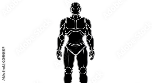 Foto Robot Vector Illustration