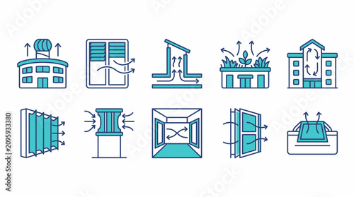 Urban Heat Adaptation: Ventilation Icons for Cooling Strategies