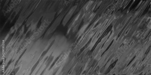 Dark monochromatic abstract background with flowing, wavy lines resembling water or smoke texture pattern