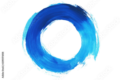 Glowing Blue Ring With Concentric Light Trails And Dark Center On Black Background circle