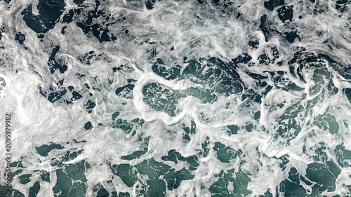 Fotografie Blue water aqua sea background ot texture