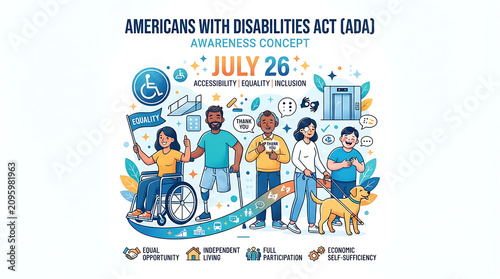 Disabilities Act (ADA) awareness featuring 
