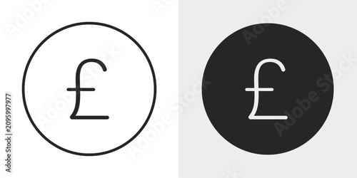 Canvastavla Pound Sterling Icon represents British currency, finance, banking, money exchange, and financial transactions