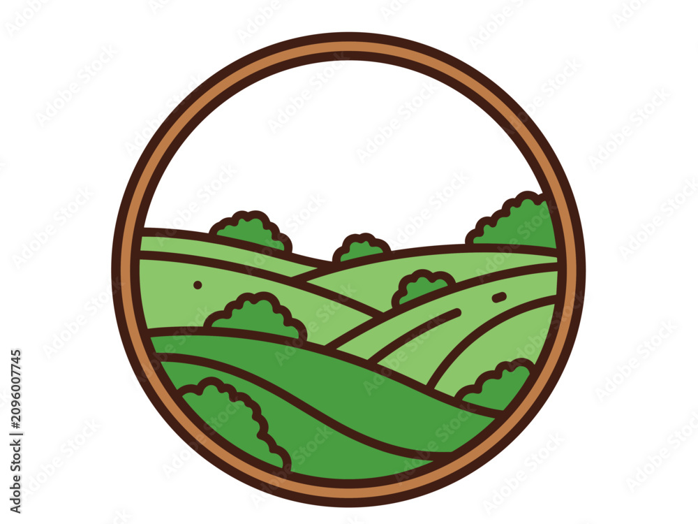 Fototapeta premium Rolling Hills Design for Eco-Friendly Initiatives