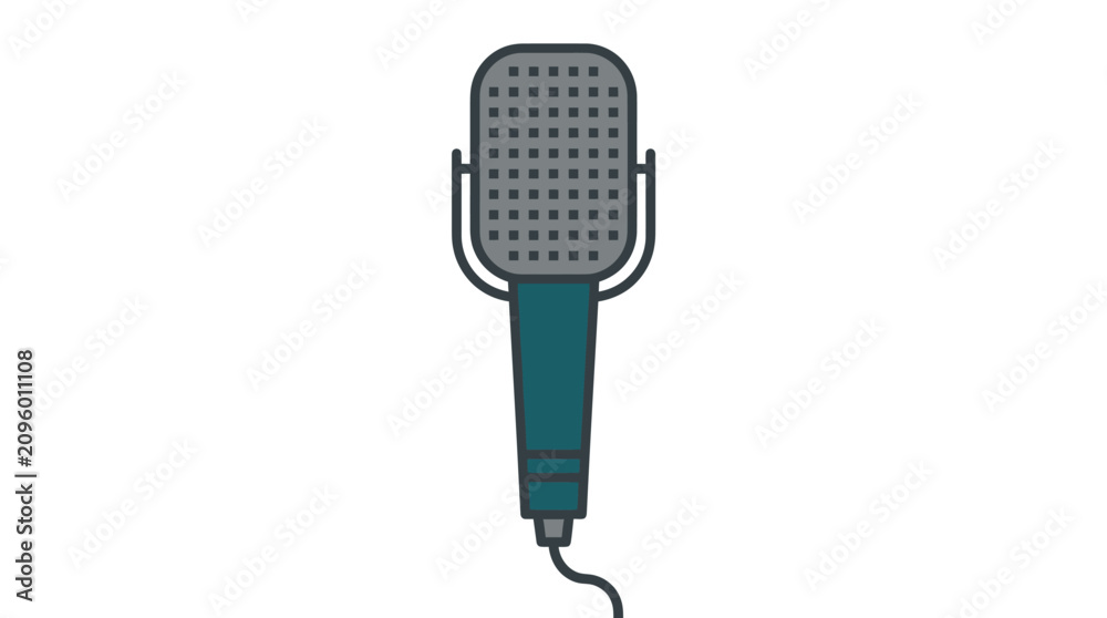 Fototapeta premium Professional vintage studio microphone