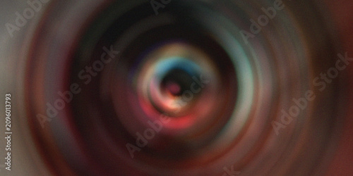 Foto Abstract circular motion blur background with colorful light flares and concentric ring