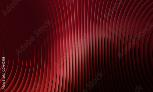 Elegant dark red and maroon 3D wave lines abstract background. Luxury corporate texture and premium minimalist backdrop.