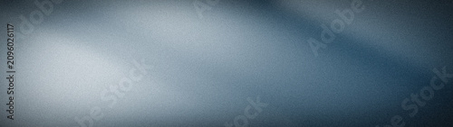 Bild auf Leinwand Blue gray silver abstract grainy wide background wallpaper with blur gradient te