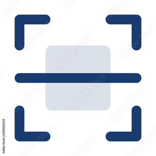 Photography Scan QR Duotone Icon SVG for Security and Verification UI