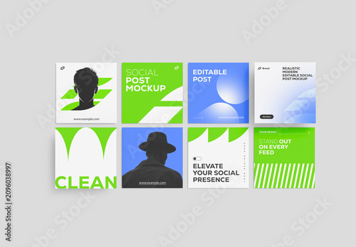 Social Media Post Mockup Set