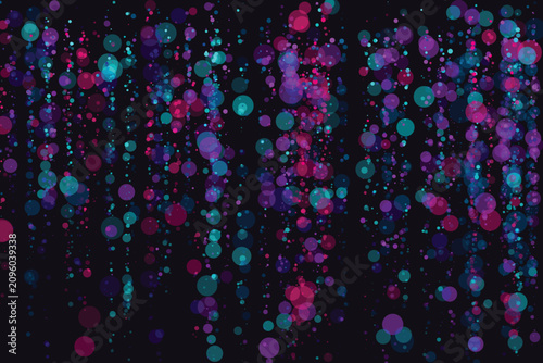 Photos Abstract bokeh lights vibrant cyan, magenta, and pink glowing orbs