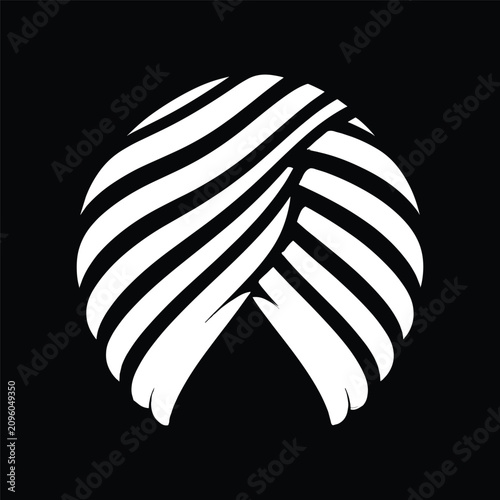 Punjabi Hat Silhouette SVG | Traditional Turban Vector Clipart