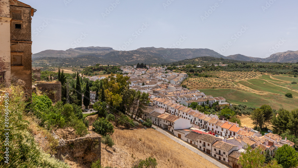 Obraz premium The beautiful little city of Ronda in Andalucia in Spain on June 25th 2025