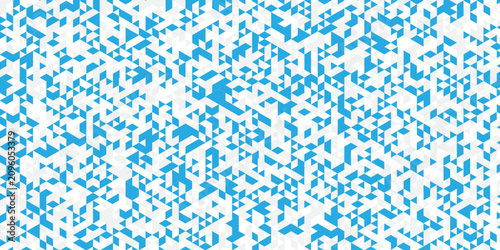 Fotografía abstract blue and withe low polygon banner triangle gradient web template design