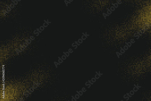 фотографія Diagonal pixelated yellow-black texture pattern on dark background, pixelation