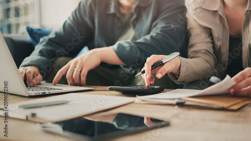 Family budget planning and calculating household expenses