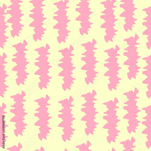 Obraz na plátně pink color seamless abstract geometric pattern with vertical zig zag line