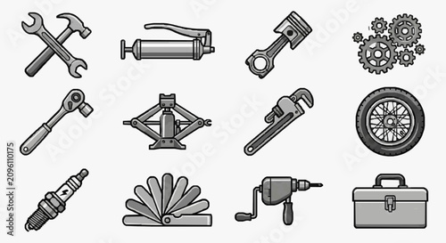 Фотография Essential Tools for Automotive Maintenance.
