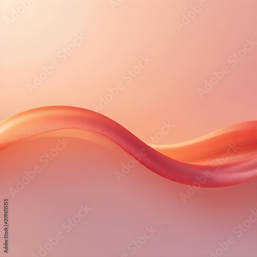 Abstract smooth elegant soft pink orange wave fluid background design