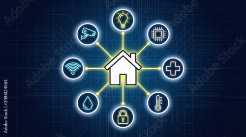 Smart home technology network connected living with security automation and health monitoring systems