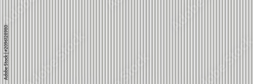 Cuadro en lienzo Glass background with silver ribbed effect and abstract 3D line pattern