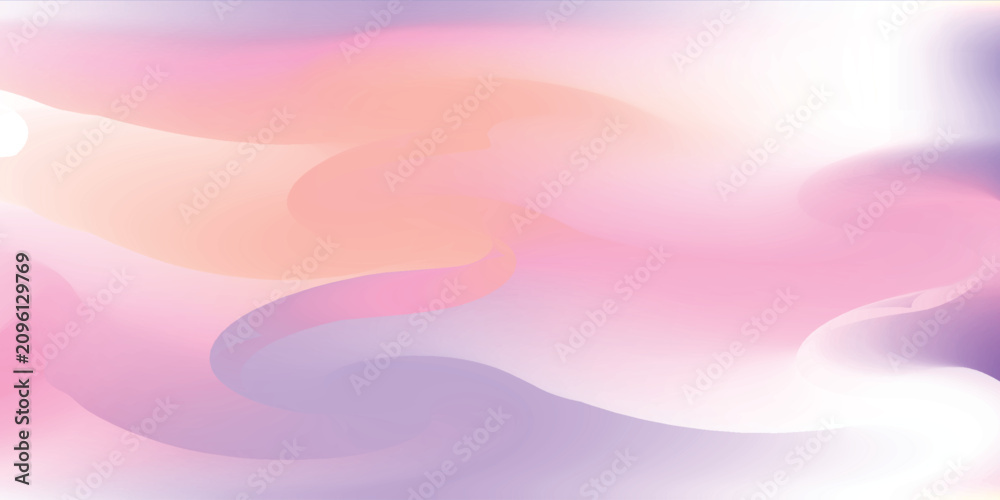 Fototapeta premium Geometric Pattern With Lines, Wave. Blur Sweet Dreamy Gradient Color Background. For Your Graphic Invitation Card, Poster, Brochure.