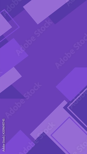 Abstract Purple Geometric Background with Modern Rectangle Shapes in Portrait (9:16 Format