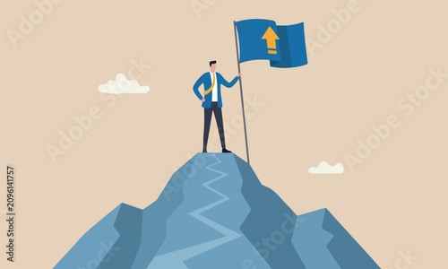 Konstfotografi Business, conqueror be the first to explore success opportunity, achievement or