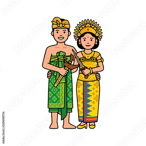 Balinese Wedding Bride and Groom