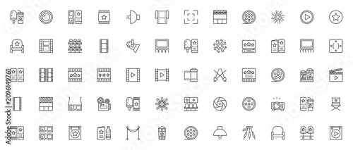 Foto Film icon set