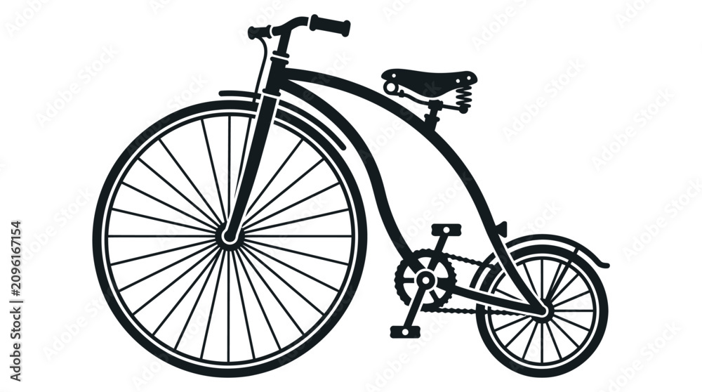 Fototapeta premium Vintage Penny Farthing Bicycle Design.