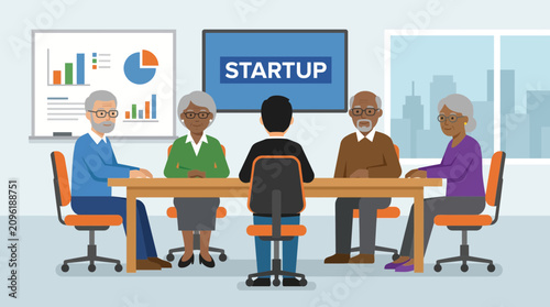 Startup Advisory Board Meeting with Experienced Industry Experts