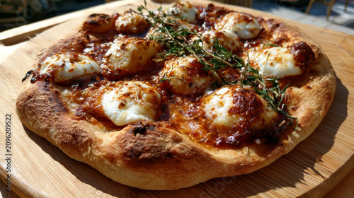 close up of italian homemade pizza