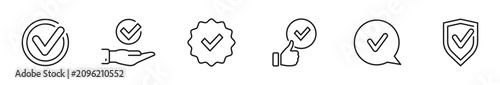 фотографія Checkmark icon set