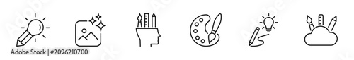 Fotografía Creativity icon set