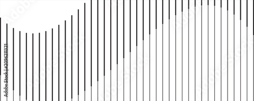 Fotografía Abstract op art background made from black and white lines