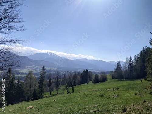 Scenic View of Zakopane and Tatra Mountains in Springtime