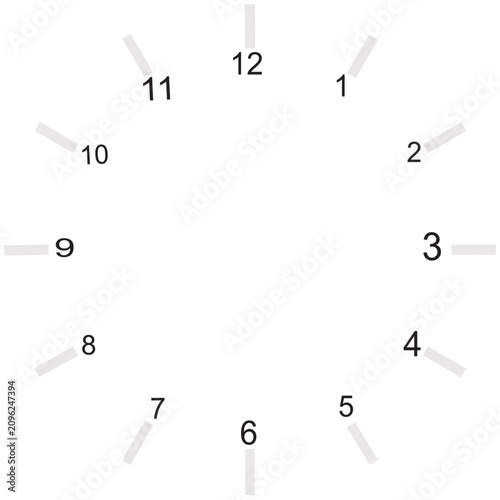 Vector Illustration of a Clock
