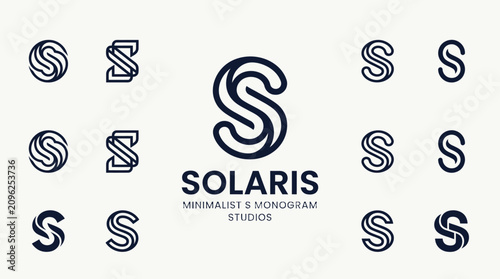 Photos Monogram 'S' Logo Collection: Minimalist, Modern, and Versatile Design Elements