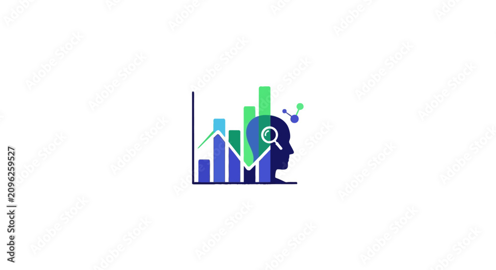 Obraz premium Consumer behavior analytics and human data profile.