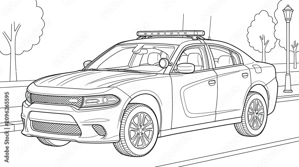 Fototapeta premium vector illustration of a car