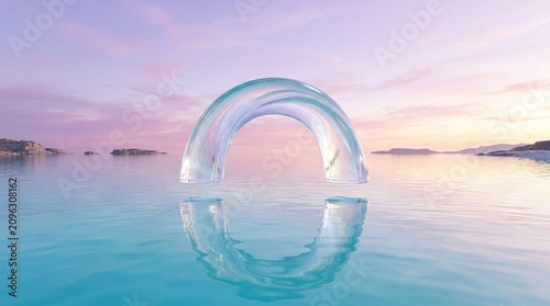 Water Droplet Ocean Sunset Reflection Calm.