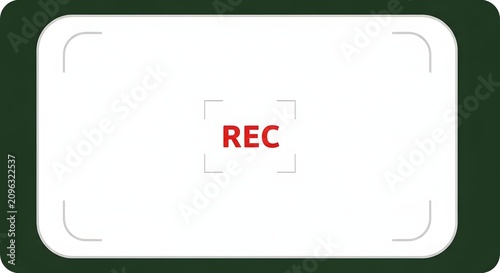 Rec icon displays recording frame with red text and green border