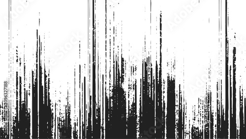 Canvastavla Modern Diagonal Brush Stroke Featuring Rough Ink Texture, Hand Painted Grunge Effect, Abstract Monochrome Vector Illustration