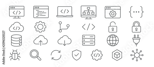Photos Technology and Programming Icons Collection.