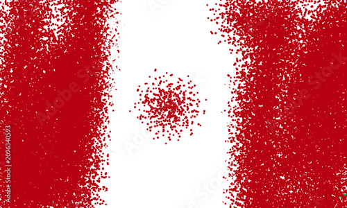 Foto Abstract particle flag of peru with scattered dots design for national holiday celebration