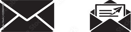 Cuadro en lienzo E-mail icon for communication, messaging, inbox and contact applications