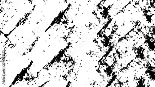 Photos Distressed grunge texture with irregular black shapes on a white background abra